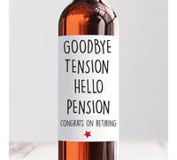Shein 2/4/6 Etiquetas divertidas para botellas de vino de jubilación - Regalo perfecto para abuelos y amigos, decoraciones para la fiesta de felicitaciones