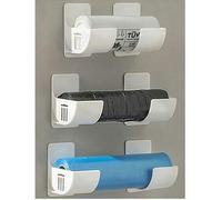 Shein 2/4 Estantes de almacenamiento de bolsas de basura sin perforación, estantes de almacenamiento de cocina con espaciado ajustable, adecuados para almac