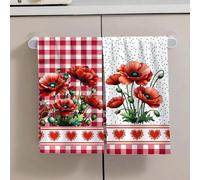 Shein 2/4 Piezas Juego, Paños de Cocina, Estampado Floral Elegante, Súper Absorbentes de Microfibra Moderna, Toallas de Té para Cocinar y Hornear, Paños de