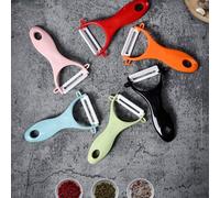 Shein 2 piezas/1 pieza Pelador y rebanador de verduras multifuncional - Adecuado para patatas, col, calabaza y talla grande - Fácil de usar, apto para lavav