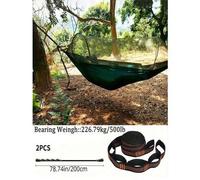 Shein 2 piezas/1 set, Correas de hamaca de alta resistencia, Capacidad de peso 500 Lbs/226.79 Kg - Correas reforzadas para colgar en árboles, Adecuadas para