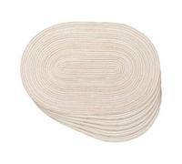 Shein 2 piezas/4 piezas/6 piezas Manteles individuales ovalados tejidos, 12x18 pulgadas, manteles individuales de mesa ovalados, manteles individuales resis