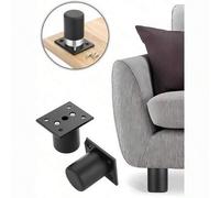 Shein 2 piezas/4 piezas Patas ajustables para gabinete, Patas ajustables para muebles, Elevadores de muebles para sofá y gabinete, Patas de repuesto DIY par