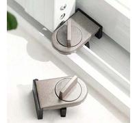Shein 2 piezas Cerradura de puerta y ventana corrediza de aleación de aluminio, cerradura de de aleación de aluminio de alta resistencia, cuña antirrobo aju