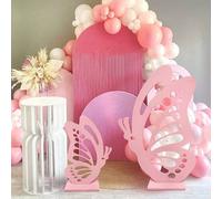 Shein 2 piezas de decoraciones de mariposa hechas a mano, adecuadas para fiesta de cumpleaños, ceremonia de boda, decoración de ducha, decoración de fiesta,