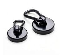 Shein 2 piezas Ganchos magnéticos de uso pesado con clip rápido - Imanes de neodimio de 8 libras, diseño giratorio, adecuado para barbacoa, cocina, garaje y