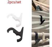 Shein 2 piezas Ganchos redondos para secar ropa en tubería de radiador, ganchos para toallas sin taladro para tubería de radiador de baño, ganchos para colg