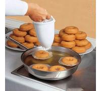 Shein 2 piezas Molde para donas, hecho de plástico PP, herramienta de repostería DIY boquilla de tuberías, adecuado para hacer donas en casa, herramienta de