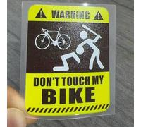 Shein 2 piezas Pegatinas divertidas 3D para bicicleta de montaña, calcomanías de protección del cuadro resistentes a arañazos, accesorios de película protec