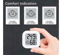 Shein 2 piezas Termómetro digital mini de alta precisión e higrómetro, termómetro de habitación con actualización rápida de 3 segundos, monitor de temperatu