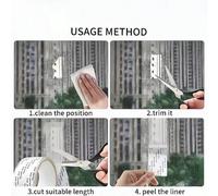 Shein 2 rollos de 400 cm de parche autoadhesivo para reparar mosquiteras, cortinas de dormitorio y pantallas de ventanas, parche de malla impermeable para p
