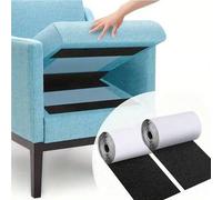 Shein 2 rollos/set de cinta adhesiva doble cara resistente de 100/200 cm, tiras autoadhesivas de nailon, adecuadas para cojines de sofá, cortinas, pantallas