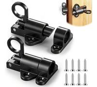 Shein 2 sets de cerraduras de resorte automáticas para puertas, cerraduras de pestillo de cierre automático, cerraduras de perno de puerta de resorte con an