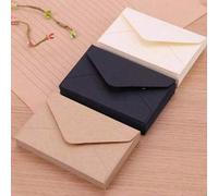 Shein 20-30 piezas de sobres mini cuadrados vintage, sobres de papel kraft fresco, tarjetas pequeñas, estilo Ins, blanco y negro, sencillo