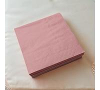 Shein 20/40/80 servilletas de cóctel rosa pálido, servilletas de San Valentín, servilletas desechables de 2 capas para postre, servilletas de fiesta rosa pá