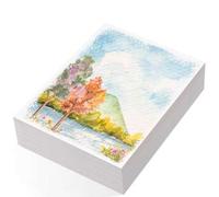 Shein 20/50 Hojas de Papel Acuarela A4, Papel de Dibujo Blanco Texturizado de Algodón. Perfecto para Estudiantes y Artistas, Adecuado para Manualidades DIY,