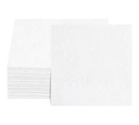 Shein 20/60/100 piezas Servilletas de cóctel blancas Servilletas de bebida desechables de 5" X 5" que se despliegan a 10" X 10" Servilletas de papel blancas