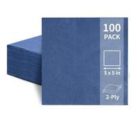 Shein 20/60/100 Piezas Servilletas de Cóctel Desechables, Servilletas de Fiesta de 2 Capas 5" X 5", Servilletas Cuadradas para Bebidas y Cena para Boda, Cum