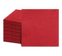 Shein 20/60/120 Piezas Servilletas de cóctel Rojas Servilletas de papel para postre y bebida Servilletas rojas para el Día de la Madre, Cumpleaños, Boda, 5
