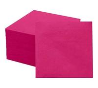 Shein 20/60/120 piezas Servilletas desechables de 2 capas rosa intenso para cócteles y postres, adecuadas para cena, boda, fiesta de cumpleaños, despedida d