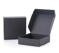 Shein 20 cajas de papel kraft negro, cajas pequeñas con diseño de avión de papel, cajas de empaque de regalo mini para jabón hecho a mano, regreso a la escu