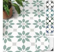 Shein 20 cm x 20 cm Baldosas autoadhesivas para piso, 20 piezas de piso vinílico autoadhesivo DIY, adhesivos de baldosas impermeables y removibles adecuados