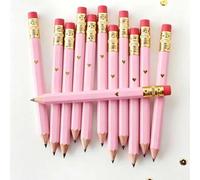 Shein 20 piezas de lápices con gomas de borrar previamente afilados, adecuados para baby shower, fiestas de revelación de género, artículos esenciales para