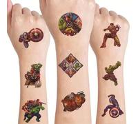 Shein 20 piezas de pegatinas de cómics de Los Vengadores, pegatinas decorativas divertidas de superhéroes, fáciles de pegar, adecuadas para fiestas de cumpl