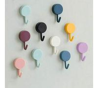 Shein 20 piezas Ganchos de pared autoadhesivos, ganchos para llaves, perchas, ganchos para toallas, adhesivo fuerte, desmontable sin daños, multiusos, para