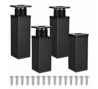 Shein 20 piezas/Set 4 piezas Patas de gabinete ajustables, Patas de mesa ajustables en altura de 0-20 mm, Patas ajustables de aleación de aluminio para mueb