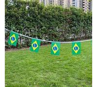 Shein 20 piezas/Set Bandera Nacional de Brasil, un mini estandarte que contiene 20 banderas, adecuado para fiestas, aulas, jardines y decoración festiva. Id