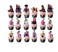 Shein 2026 Nuevas Tarjetas Decorativas del Grupo Femenino de K-POP DemonHunter, 24 piezas, Suministros para Fiesta de Cumpleaños