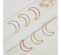 Shein 21 piezas Set de clips de papel con forma de luna (Oro, Plata, Oro Rosa) | 21 piezas Clips de papel antideslizantes + Decoración para fiesta/boda Marc