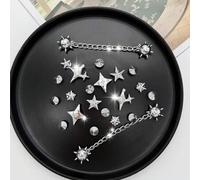 Shein 22 piezas Accesorios decorativos de metal desmontables de estilo punk DIY adecuados para zapatos de jardín