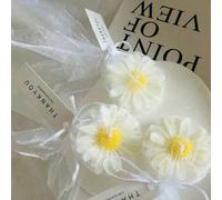 Shein 24 piezas Juego de velas con forma de margarita - Favor de boda, decoración para despedida de soltera, velas perfumadas de cera de soja, adecuadas par