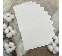 Shein 25 hojas | Papel de acuarela de prensa en frío de 300 g/m² | Borde de deckle de algodón hecho a mano | Adecuado para dibujar, pintar y talla grande