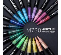 Shein 288 Colores Languo Pro Rotuladores Acrílicos, Tinta de gran capacidad, Rotuladores de punta de fieltro acrílico, Puntas suaves de 1-5mm, Para pintar,