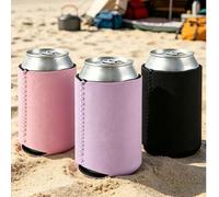 Shein 2piezas/4piezas/6piezas Funda enfriadora para latas de cerveza, funda para refresco, funda reutilizable para vasos, para botellas de refresco, cerveza