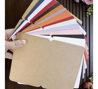 Shein 3/10/20/50 Piezas Tarjetas de felicitación plegables y redondeadas DIY - 19.7x14.8cm/7.75x5.8in, en blanco y dibujables. Proporcionadas en materiales
