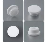 Shein 3/5/8 PIEZAS Tapón de drenaje del lavabo - Blanco, Cubierta del orificio de rebosadero del fregadero de silicona, Tapón de drenaje del fregadero tipo