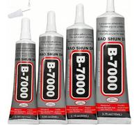 Shein 3.7 Fl Oz Adhesivo para Pedrería B-7000 110ml/50ml/25ml/15ml para Tela, Reparación de Teléfonos, Fabricación de Joyas, Piedras Preciosas, Madera & Vid