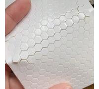 Shein 3 Hojas de hexágonos de espuma adhesiva, hexágonos de espuma 3D, montaje de espuma de doble adhesivo, tiras de hexágonos precortados de cinta de espum