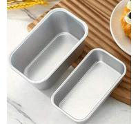 Shein 3 piezas/1 pieza Molde rectangular antiadherente de aluminio para hornear pan, pastel, tarta de queso y brownies, adecuado para hornear en Navidad