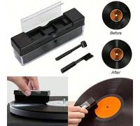 Shein 3 Piezas Kit de Limpieza de Discos de Vinilo Antiestático con Cepillo de Esponja Mullida, Limpiador de Aguja, Cepillo Pequeño Multiusos para Mantenimi