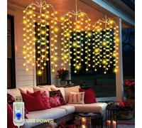 Shein 3 PIEZAS Luces colgantes con diseño de cascada, tiras de luces flexibles y luces de cadena con estilo de vid con conexión USB - Para decoración interi