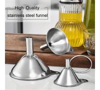 Shein 3 Piezas/set Embudos De Acero Inoxidable, Mini Embudos Para Llenar Botellas Con Aceites Esenciales, Líquidos, Especias E Ingredientes Secos, Uso En El