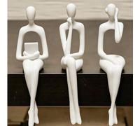 Shein 3 piezas/Set, Estatua de Figura Abstracta, Artesanía Abstracta, Decoración de Interiores, Adornos de Escritorio Minimalistas, Decoración del Hogar, Ad