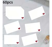 Shein 30/60 piezas Tarjetas de mensaje en blanco con diseño de amor, Tarjetas de bolsillo para el Día de San Valentín, Tarjetas de negocios, Tarjetas de fel