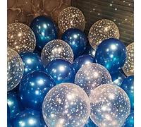Shein 30 piezas de globos de látex con estampado de estrellas de colores surtidos para cumpleaños, aniversarios, celebraciones y decoración de fiestas