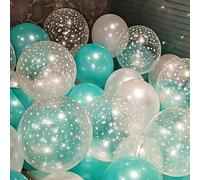 Shein 30 piezas de globos de látex con impresión de estrellas de colores variados para cumpleaños, aniversarios, celebraciones, decoración de fiestas, Navid